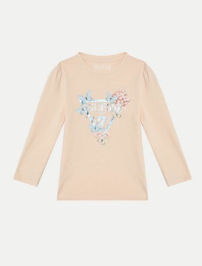 T-shirt manica lunga Guess - rosa