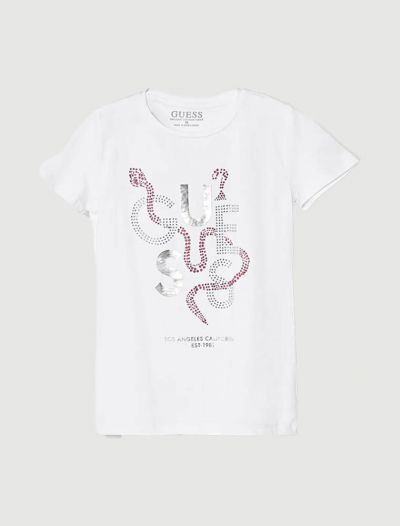 T-shirt manica corta Guess - bianco