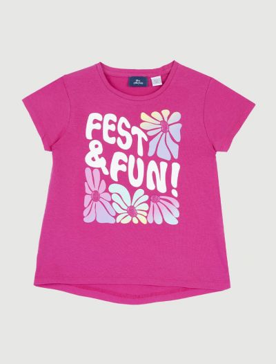 T-shirt manica corta Chicco - fuxia