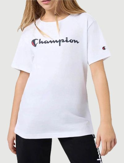 T-shirt manica corta sportiva Champion - bianco