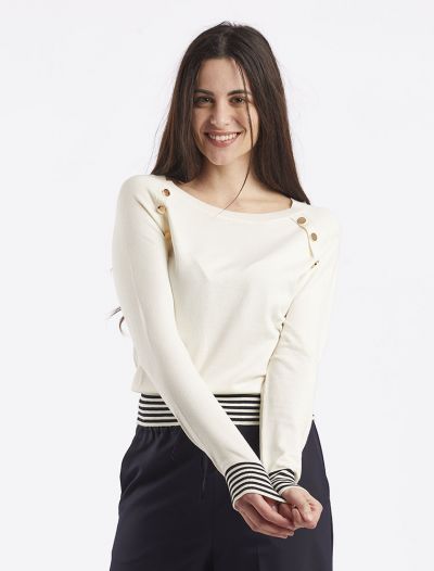 Maglia manica lunga Emme - burro