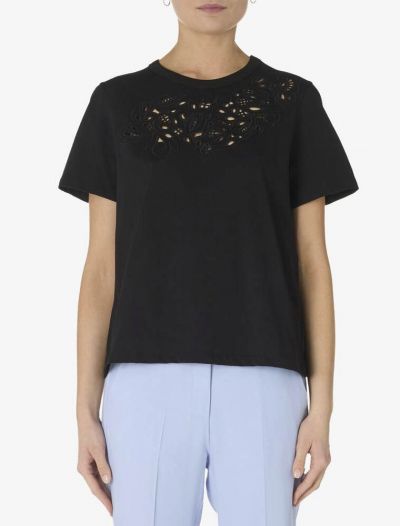 T-shirt manica corta Emme - nero