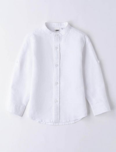 Camicia manica lunga lino I Do - bianco