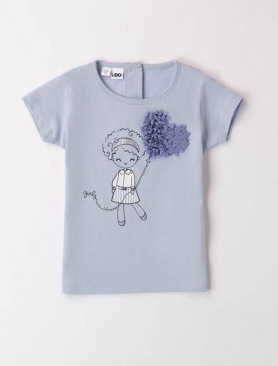 T-shirt manica corta I Do - azzurro