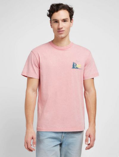 T-shirt manica corta Lee - rosa