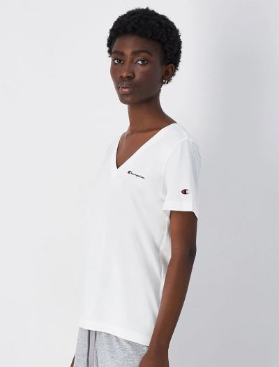 T-shirt manica corta sportiva Champion - bianco