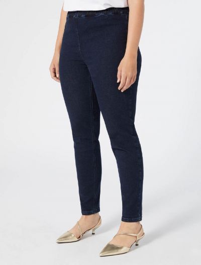 Pantalone jeans curvy Persona Now - blu scuro