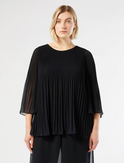 Camicia manica lunga curvy Persona - blu marine