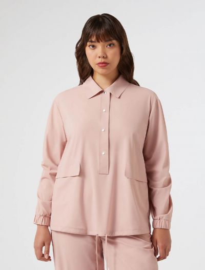 Maglia manica lunga curvy Persona - rosa