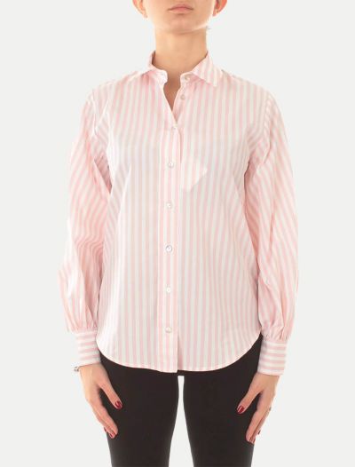 Camicia manica lunga Iblues - rosa bianco