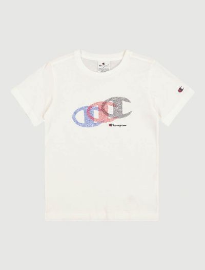 T-shirt manica corta sportiva Champion - bianco