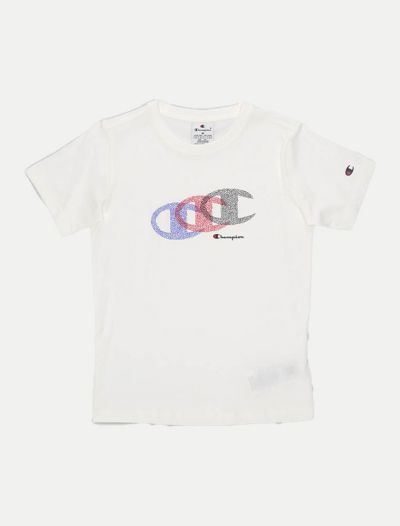 T-shirt manica corta sportiva Champion - bianco