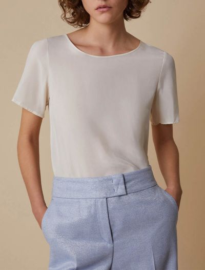 Camicia manica corta Pennyblack - avorio