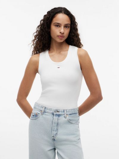 Canotta Tommy Jeans - bianco