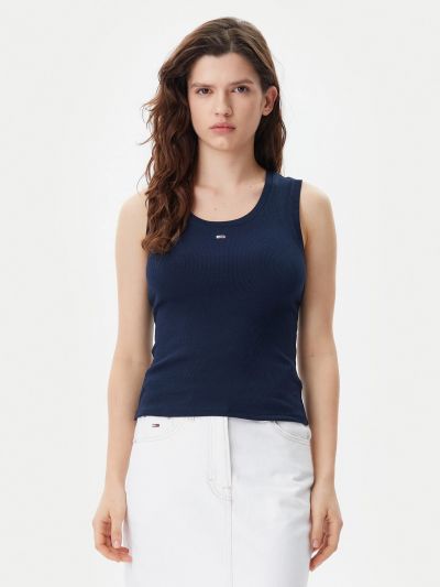 Canotta Tommy Jeans - blu notte