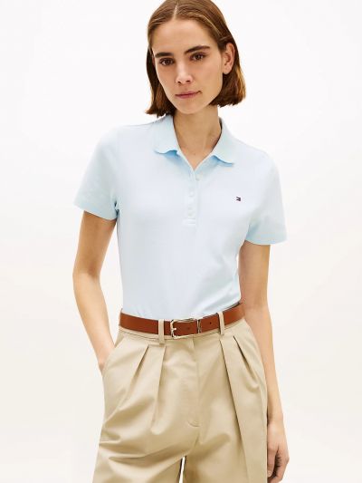 Polo manica corta Tommy Hilfiger - cielo