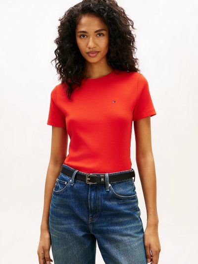 T-shirt manica corta Tommy Hilfiger - rosso