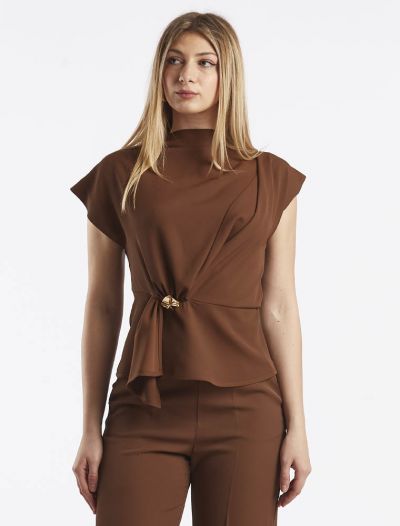 Camicia manica corta Kocca - marrone