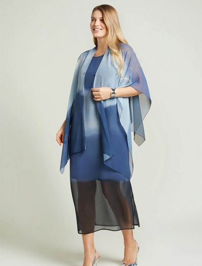 Completo abito e coprispalle. abito: ... - azzurro