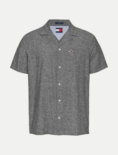 Camicia manica corta casual Tommy Jeans - dark navy