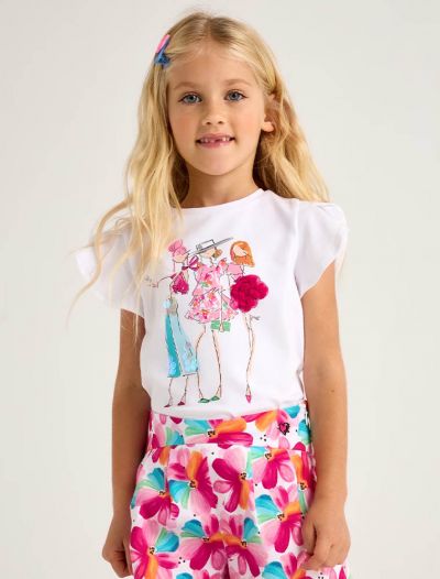 T-shirt manica corta Mayoral - bianco