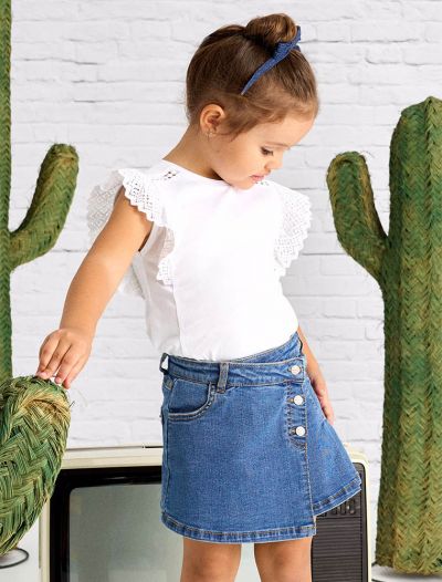 Gonna in jeans Mayoral - medium blue denim