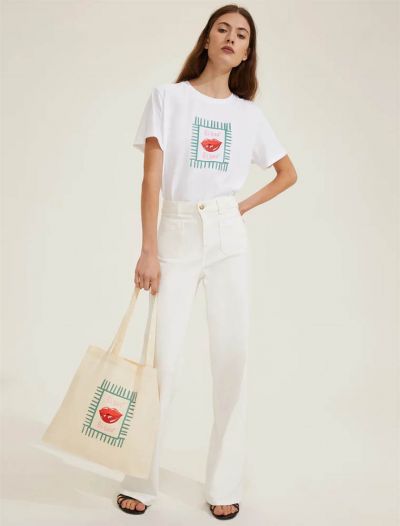 T-shirt manica corta Emme - bianco