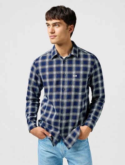 Camicia manica lunga casual Wrangler - indigo