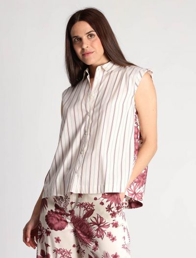 Top Emme - bianco bordeaux