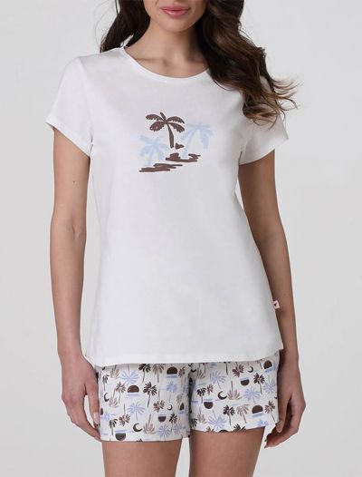 Pigiama corto Lovable - bianco