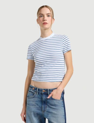 T-shirt manica corta Lee - bianco blu