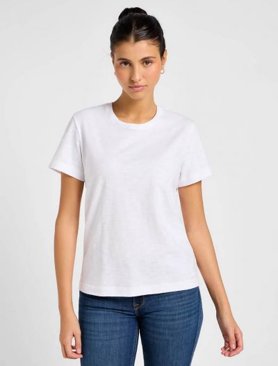 T-shirt manica corta Lee - bright white