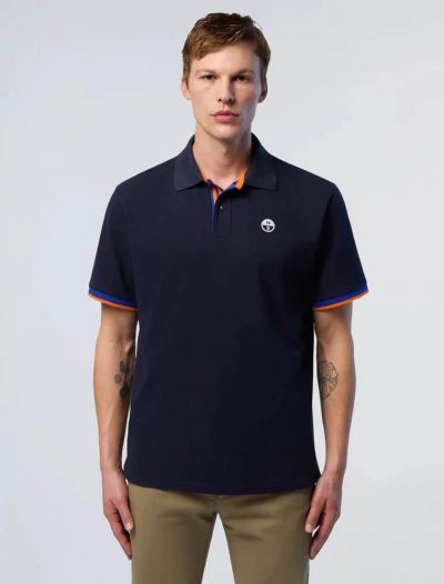 Polo manica corta North Sails - navy blu