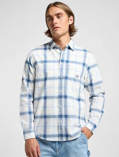 Camicia manica lunga casual Lee - blu