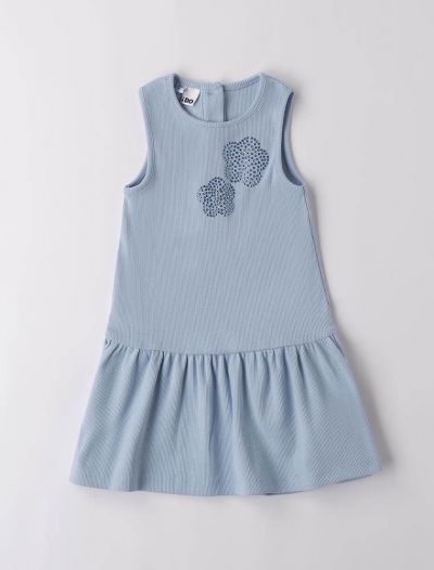 Abito manica corta I Do - azzurro