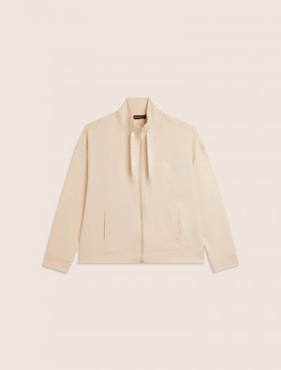 Felpa sportiva aperta Freddy - crema