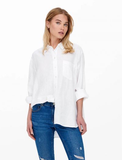 Camicia manica lunga giovane Only - bright white