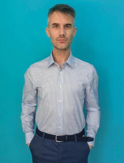 Camicia manica lunga Michael Kors - light blue