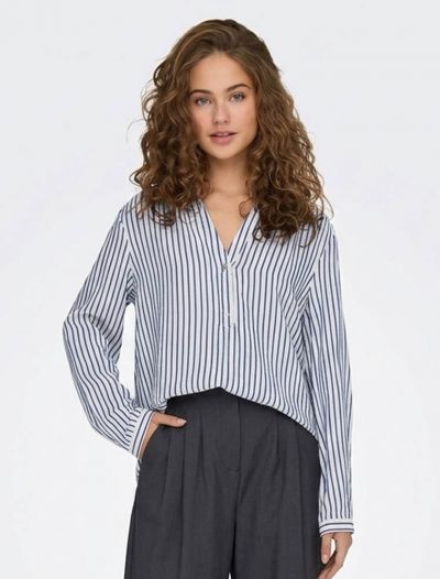 Camicia manica lunga giovane Jdy - bianco blu