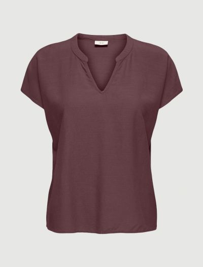 Camicia manica corta Jdy - melanzana