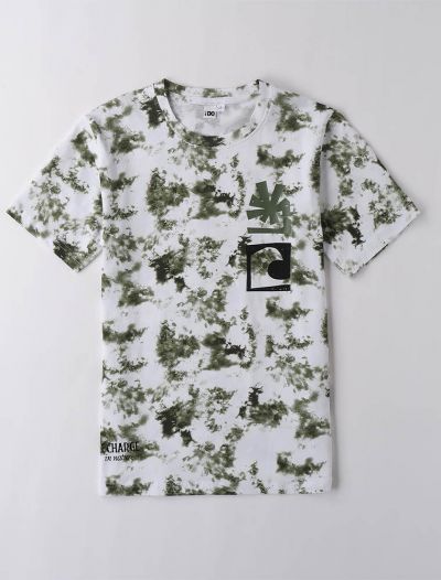 T-shirt manica corta I Do - bianco verde