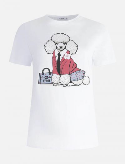 T-shirt manica corta Artigli - bianco