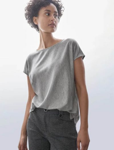 Maglia manica corta Street One - grey melange