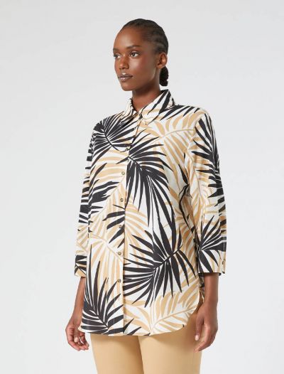 Camicia manica lunga curvy Persona Now - nero biscotto