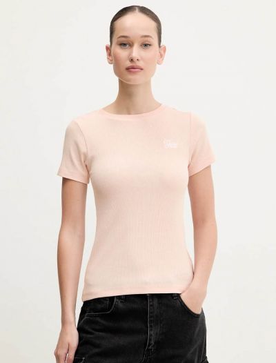 T-shirt manica corta Guess Jeans - rosa chiaro