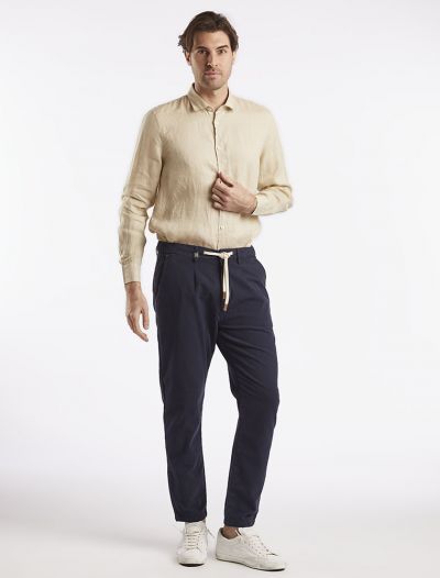 Camicia manica lunga lino Seinse - beige