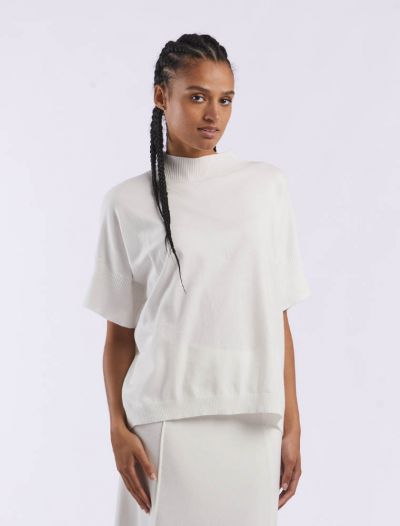 Maglia manica lunga Knit - San Babila - latte