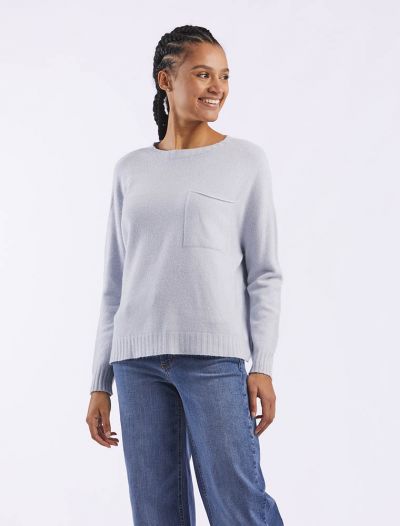 Maglia manica lunga Knit - San Babila - cielo