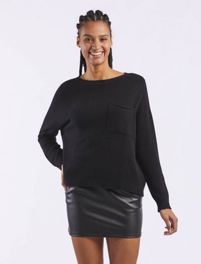 Maglia manica lunga Knit - San Babila - nero