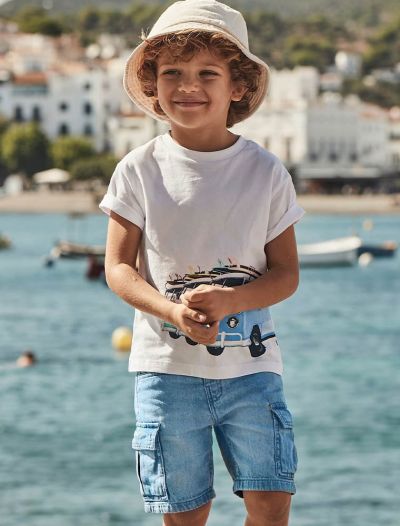 Bermuda jeans Mayoral - medium blue denim